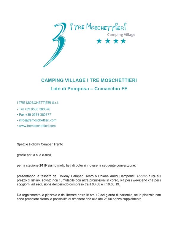 Tre Moschettieri 2019